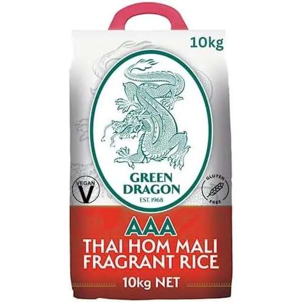 AAA Thai Hom Mali Fragrant Rice - Flavorful Rice for Cooking - Authentic Thai Jasmine Rice  - Naturally Aromatic  - Soft & Fluffy Texture 0