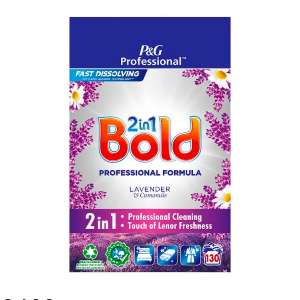 Bold Professional Powder Detergent Lavender & Camomile 7.8kg 130 Washes Household