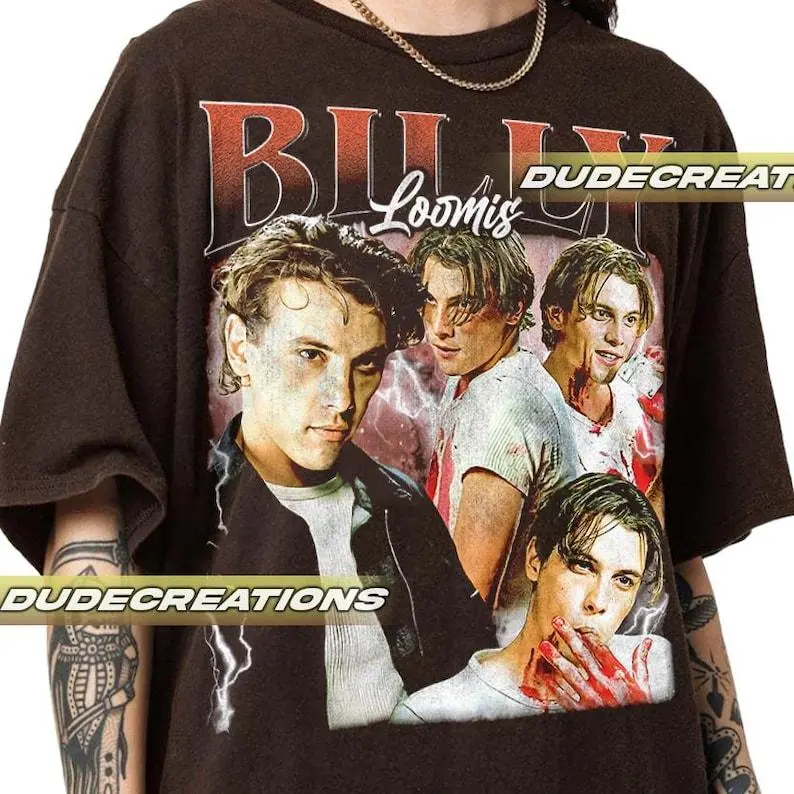 Billy Loomis Unisex Softstyle T-Shirt, Horror Movie Tee, Scream Movie Shirt, Classic 90s Movie, Halloween Costume, Ghostface Fan Gift