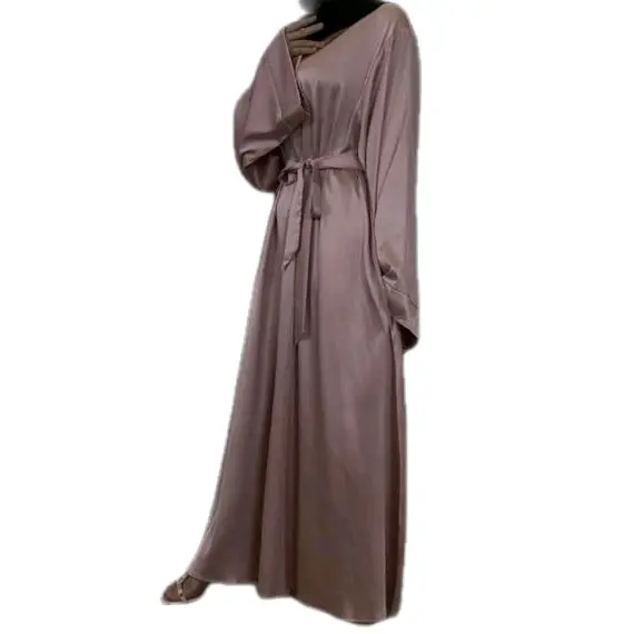 Laylah لَيْلَة Silk Satin glam abayas in minimalist style 6