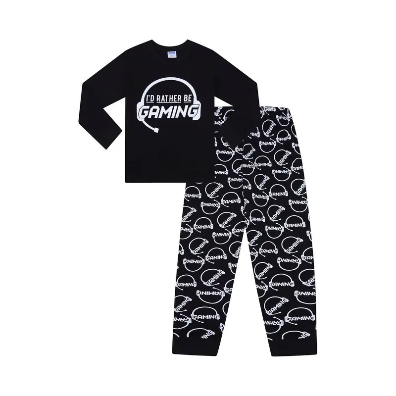 Boys I'd Rather Be Gaming Long Pyjamas 2
