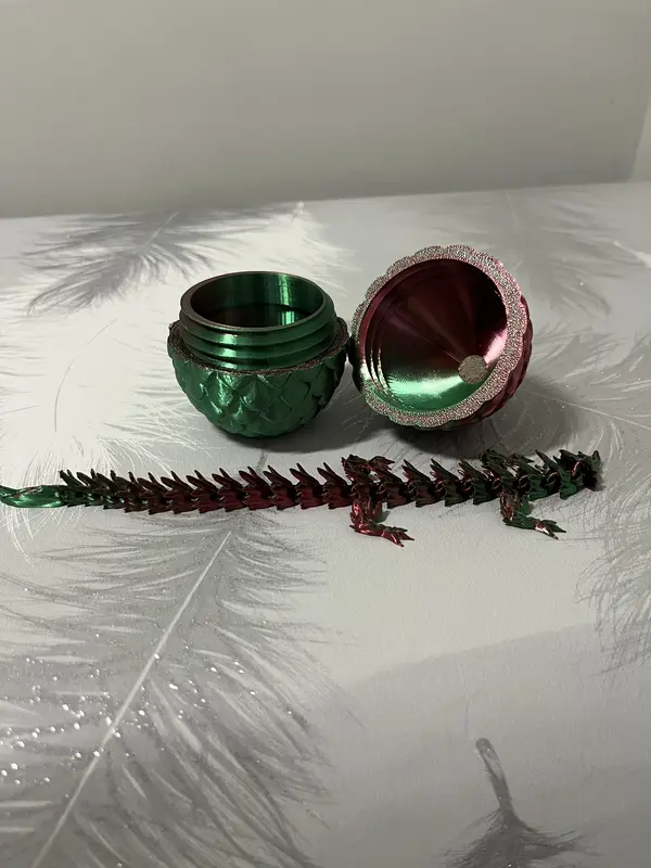 3D Printed Dragon Egg with Baby Dragon Toy - Collectible Fantasy Sci-Fi Toy 5