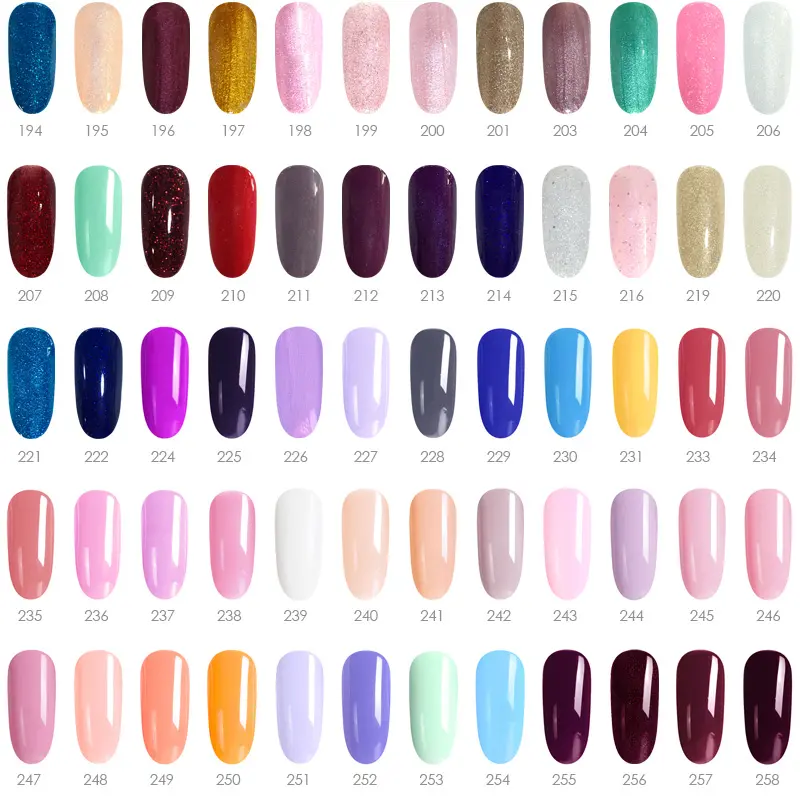 CANNI Nail Gel Polish Varnish Soak Off UV / LED Classic 7.3ml Long-lasting Shades # 100 - 197 Brush Nail Art 7