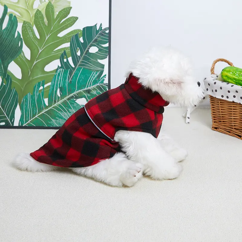dog cat pet fleece coat jacket dog costume warm outdoor jumper harness, puppy vest small medium size dogclothes 1