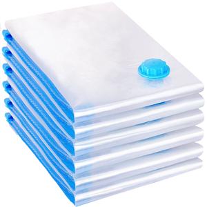 Pack of 10 Strong Vacuum Storage Space Saving Bags Vac Bag Space Saver Vacuum Bags 10x With Zip Foldable Clothes Storage Organiser Premium Quality Bags Transparent