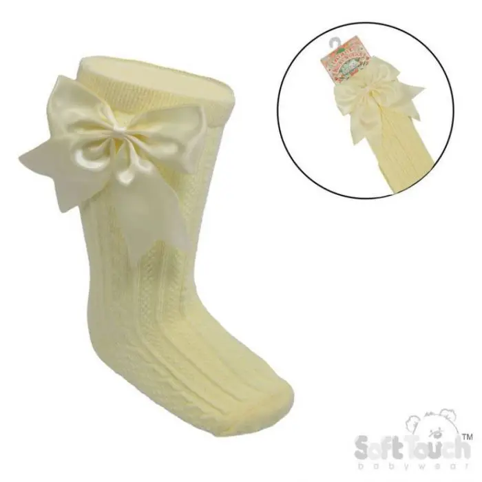 Elegance Lemon Bow Socks