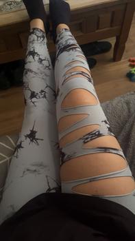 Product Review of Women's 2024 Tie Dye Print Cut Out Sexy High Waist Sports Leggings, Casual Chic Matching Comfy Breathable Skinny Pants for Yoga Gym Workout Running, Women Sports Clothing for Summer Spring Fall from A**💞 1