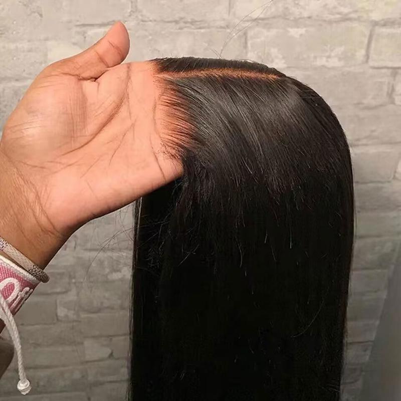 【2025】Bleached Knots Wear Go Glueless Wig  Straight 4x4 Lace Wig Pre Cut Preplucked Human Wigs 7