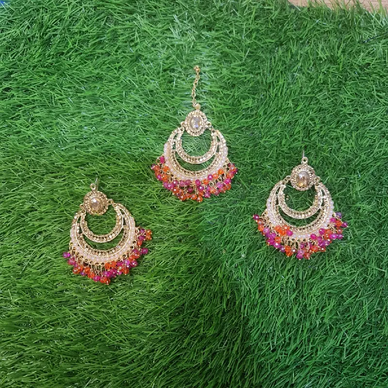 tika Earing set with pearl 6