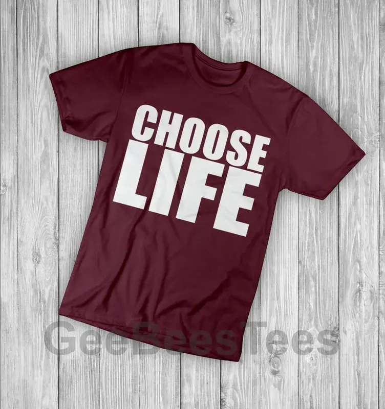 Choose Life T Shirt Inspired By WHAM 80's Retro Fancy Dress Adults Brand New 1