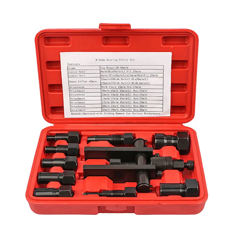 10 Pcs Internal Bearing Puller Set Blind Remover Motorcycle Bushing Puller Tool 1