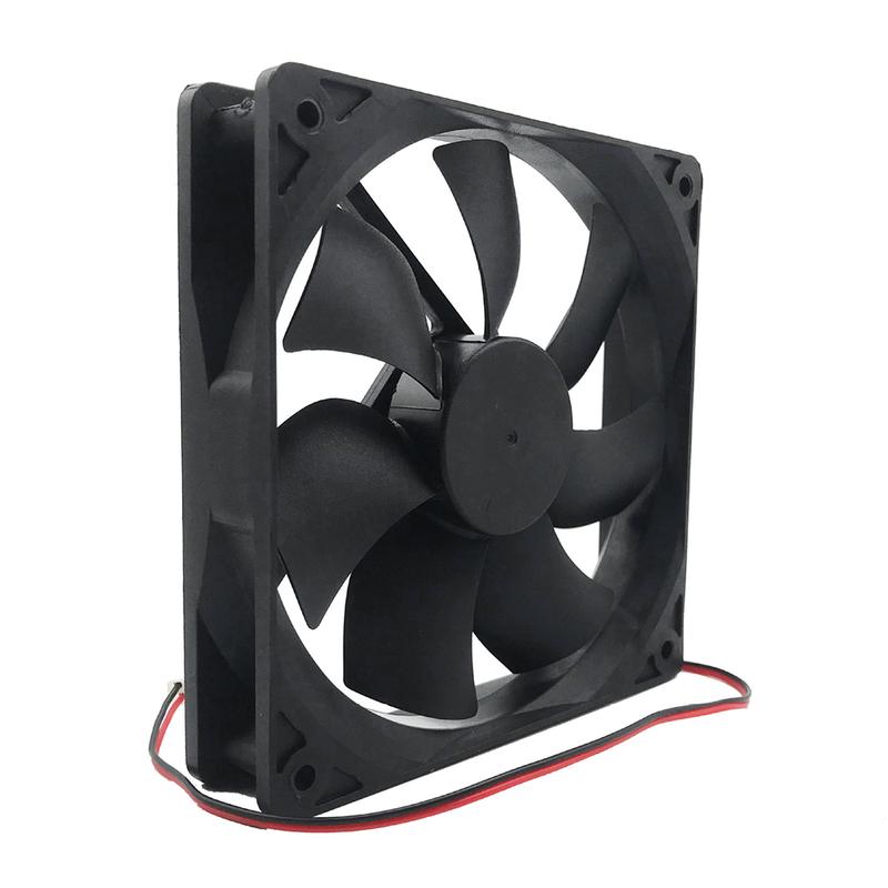 1/2X 12V 120x120x24mm 12cm dual Ball Bearing PC Brushless Cooling Fan 2Pin 120mm UIK 5