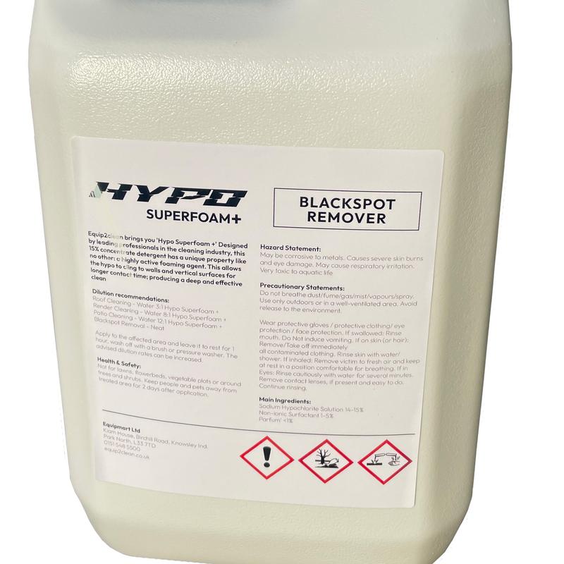 Hypo SuperFoam+ 10L (Blackspot Remover) Softwash Solution Cleaning Household 3