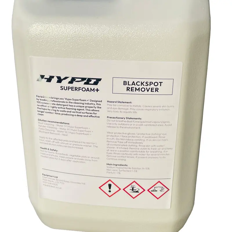 Hypo SuperFoam+ 10L (Blackspot Remover) Softwash Solution Cleaning Household 2