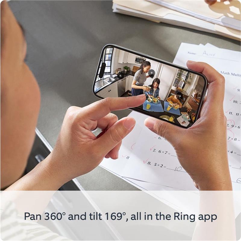 Pan-Tilt Indoor Camera | Plug-In Pet Security Camera | 360° pan & 169° tilt coverage, Manual Privacy Cover, HD video, Two-Way Talk, Wi-Fi | 30-day free trial of Home 5
