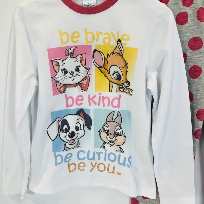 Disney Animals Girls Pyjama Set - featuring Marie the cat, Bambi, 101 Dalmatians and thumper 2