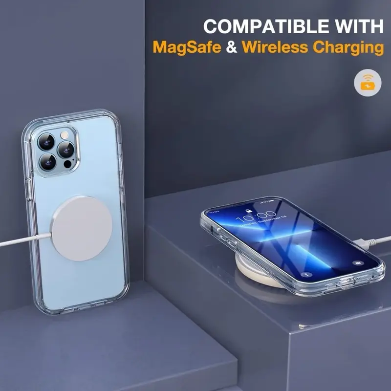 Clear Hybrid Shockproof 360 Case For iPhone 15 14 14 Pro 13 12 Pro Max 11 8 7 SE 4