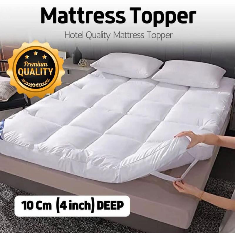 Microfiber Mattress Topper, Hypoallergenic,Firm,Luxury,Comfortable and Affordable, Bed Topper for Back Pain or Side Sleepers. machine wash washable warm flat weave topper sale mattress  love 1