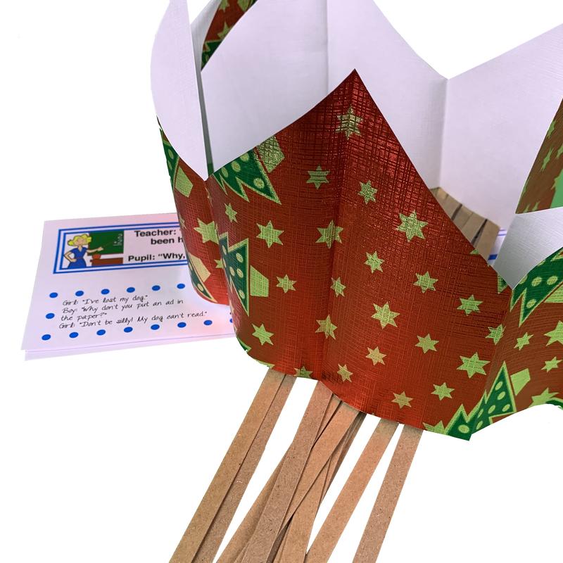 BCreativetolearn Cracker Making Accessory Kit - All you need to put in your homemade crackers - Paper Hats Cracker Snaps Jokes - Make your homemade crackers for with a bang Colorful Kids Birthday 4