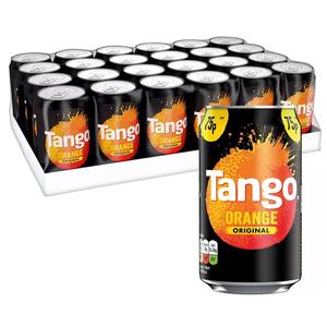 Tango Original Orange Flavour Can PMP 330ml - Pack of 24 Beverage Drink Tangy