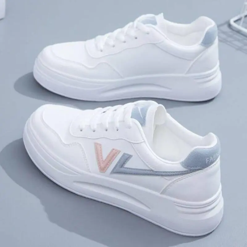 Little white shoes women 2024 new women's shoes summer all flat mesh breathable thin casual board shoes ins tide Walking Shoes Girl Trainer Sports Shoes Runner Training Footwear Running Athletic Sneaker Closed 5