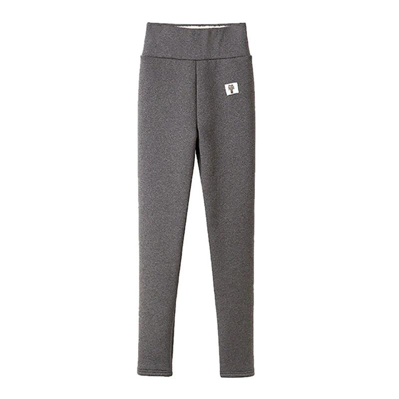 Fleece-Lined And Thickened Lamb Fleece Leggings Women's Autumn And Winter High-Waisted Tight-Fitting Thermal Pants Slim-Fit 1