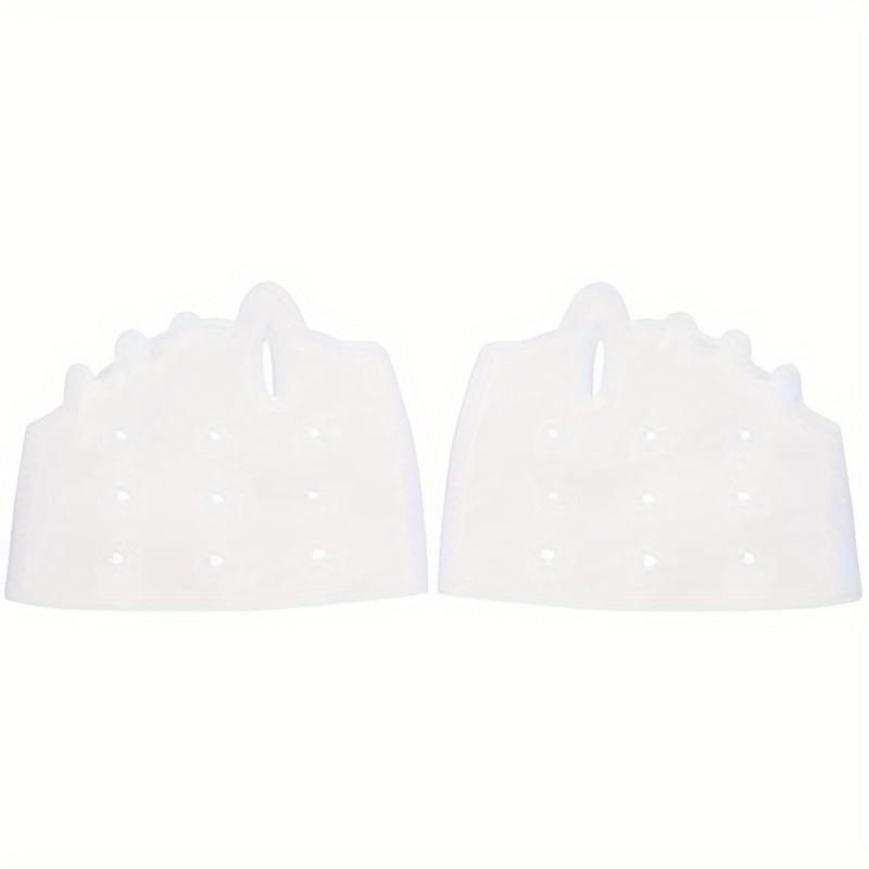 Silicone Gel Toe Separator Pads, 2pcs Set with Honeycomb Breathable Design, Universal Foot Care Toe Spacers for Men and Women, Comfortable and Durable, Latex-Free, Washable and Reusable 4