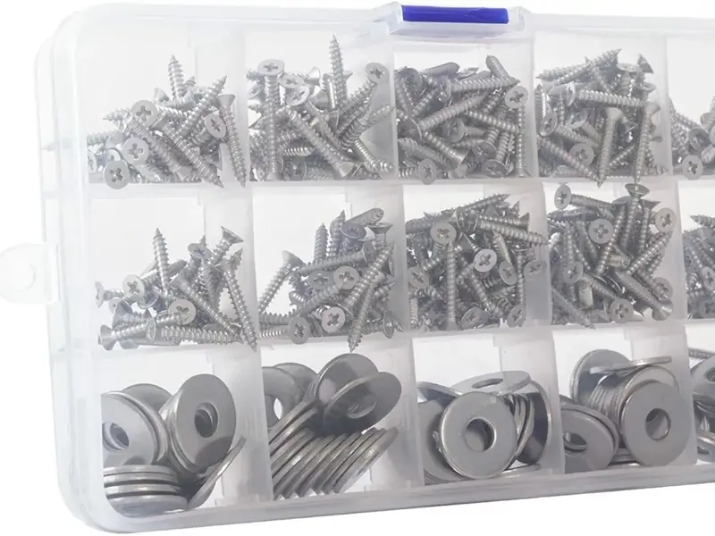 15 Slot Compartment Storage Box Screws Bits Nails Jewellery Organiser Washer 1