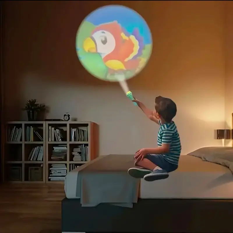 Fun Projection Flashlight with 32 Patterns and 4 Cards for Ages 3-12 #tiktok Gift for Christmas 7