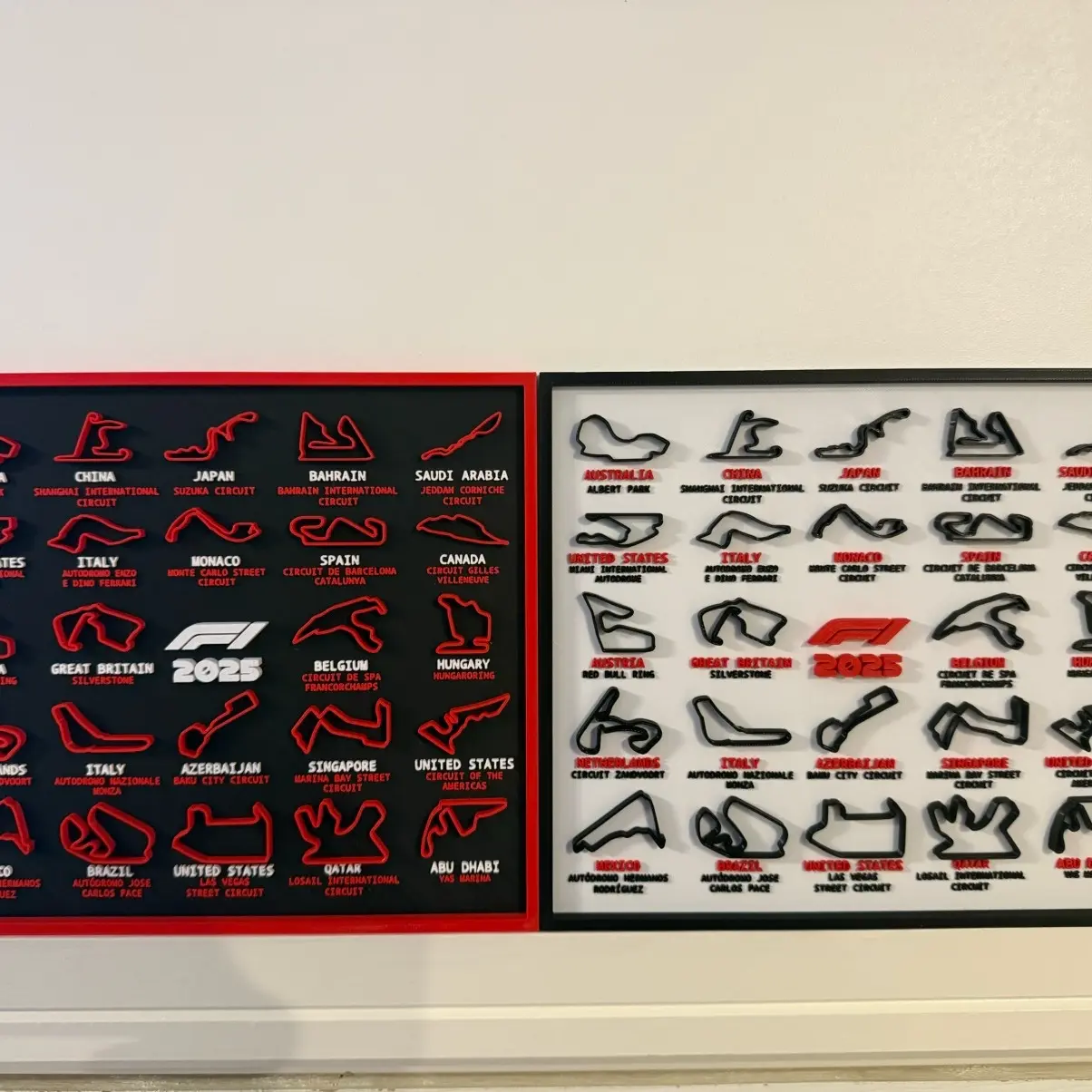 2025 F1 Wall Art Calendar - Perfect for Office Decor