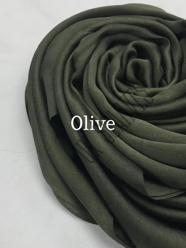 SILKY SHINY HIJAB Scarf Maxi Wedding Plain 6
