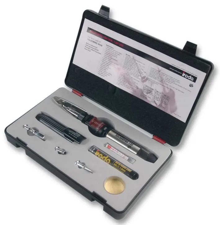 IRODA - SolderPro 120 30-125W Gas Soldering Iron Kit 0