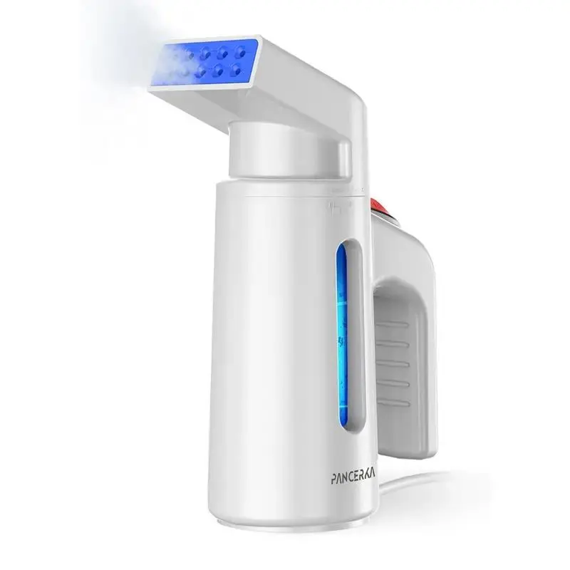 Portable Handheld Garment Steamer - 220ml Big Capacity, 10 Steam Vents, Strong Penetration, Removes Wrinkles - Ideal for Home, Office and Travel (UK Plug)