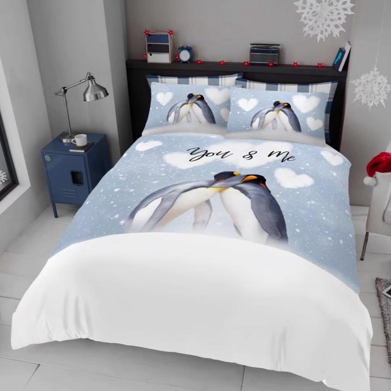 Christmas Duvet cover set ,winter wounderland-Polycotton Blend, Available in Single, Double, and king size 5