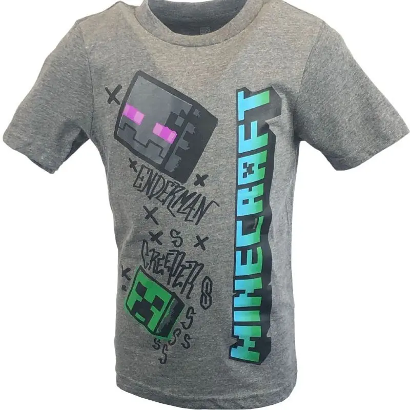 Boys Girls Minecraft T Shirt Top Creeper Gamer Tshirt Age 3 - 14 Years 6