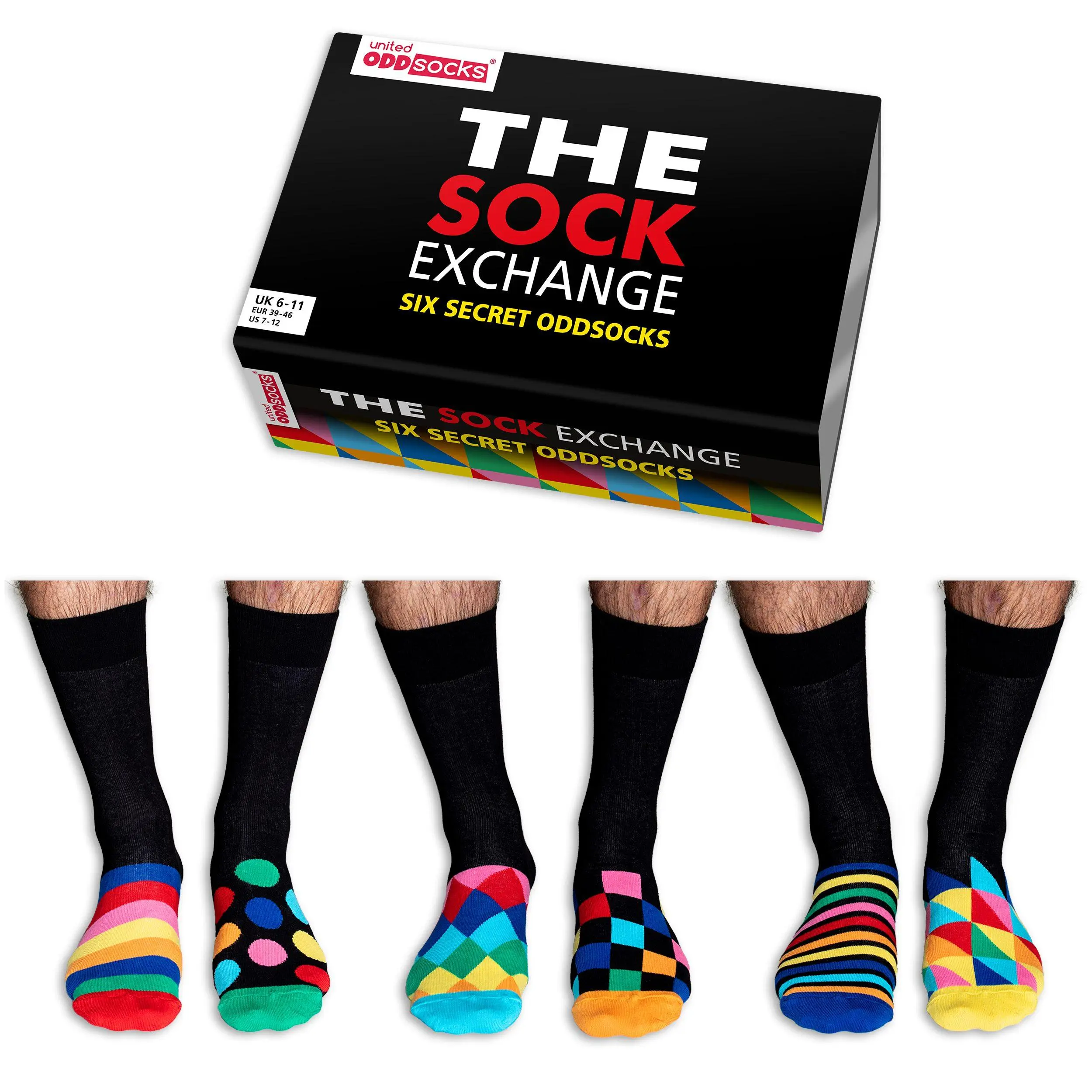 United Oddsocks The Sock Exchange - Christmas Gifting - Gifts for Him, Gifts for Her - Unisex Cotton Man