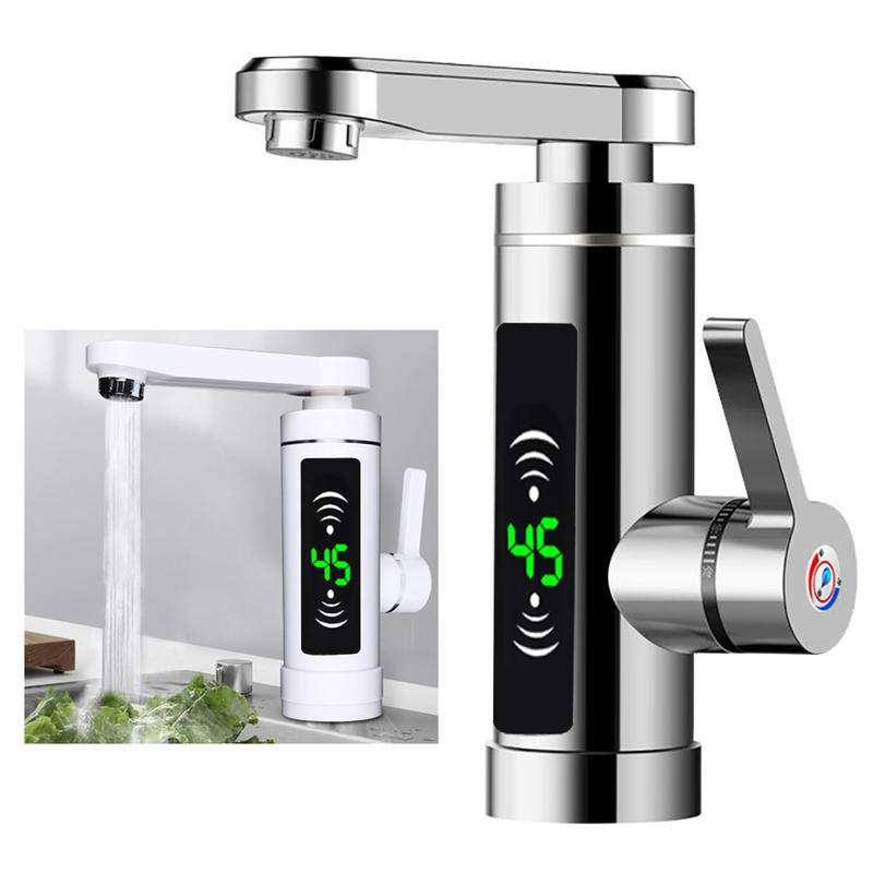 3000W Electric Faucet Instant Heating Continuous Heater Faucet with Digital LED Faucet 2