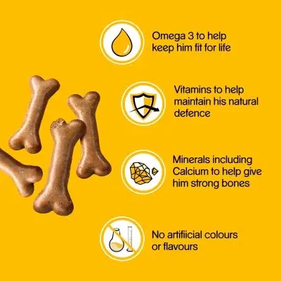 PEDIGREE BISCROK Gravy Bones - Dog Treat Biscuits (450g) box 4