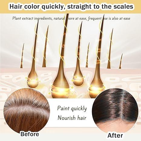 Nova Hair Dye Shampoo,Nova Hair Instant Dye Shampoo,Nova Hair Dye Shampoo 3 in 1, for Men & Women 2