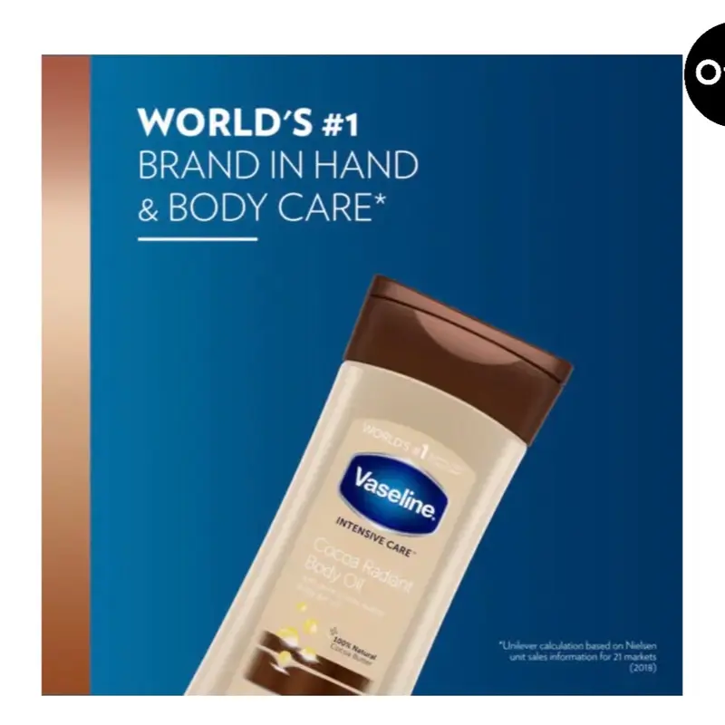 Vaseline Cocoa Body Oil Gel for Smooth Skin Body Care winter hygiene 3