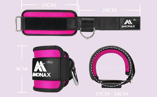 Product Introduction of Glute Training Set Pink (Barbell Pad, Fabric Resistance Band, Ankle Straps) 93
