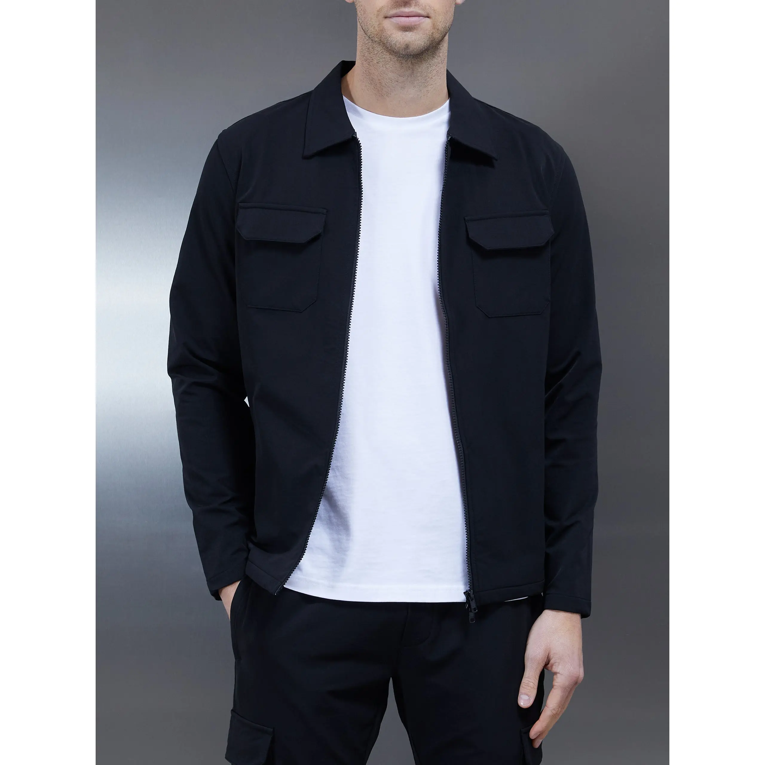Cargo Jacket in Black