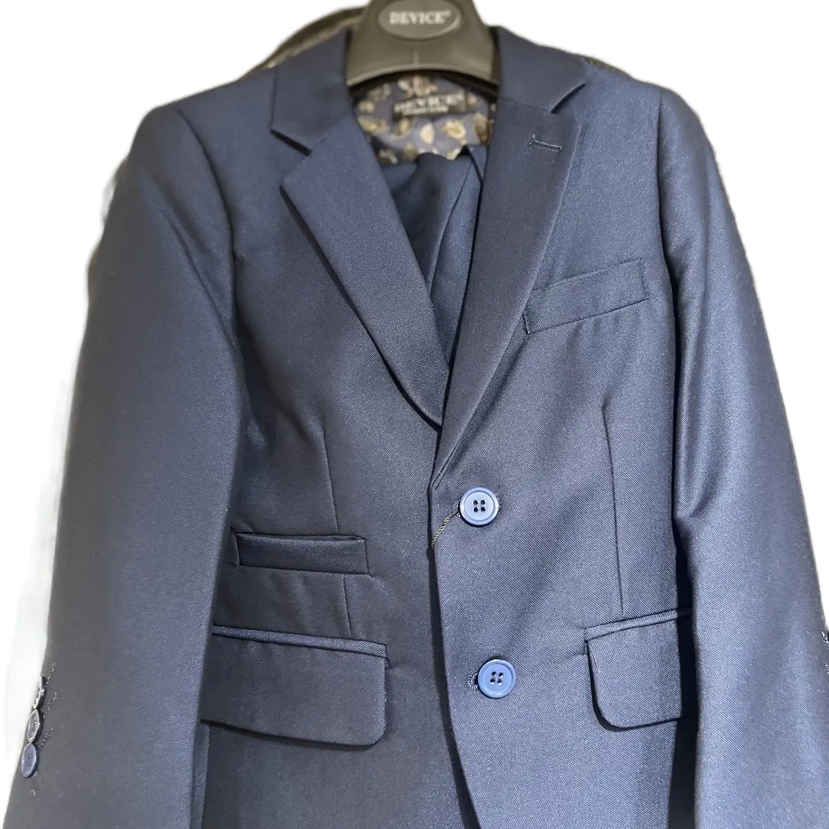 Navy blue, 3 piece suit, boys, formal