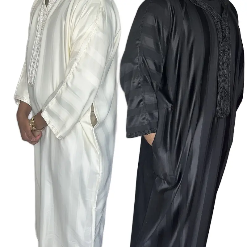 Men's Moroccan Oversized Thobe - Tyipacal Pattern - All Seasons- Eid- Ramadan 4