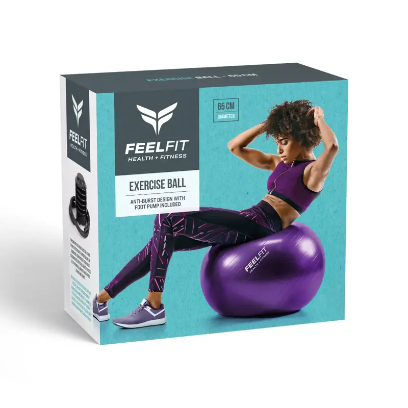 Exercise Gym Ball Swiss Pilates Yoga Core Training Pregnancy Birthing Anti-Burst LARGE 65CM WITH PUMPUK STOCKFREE P&PQUICK DELIVERY 3