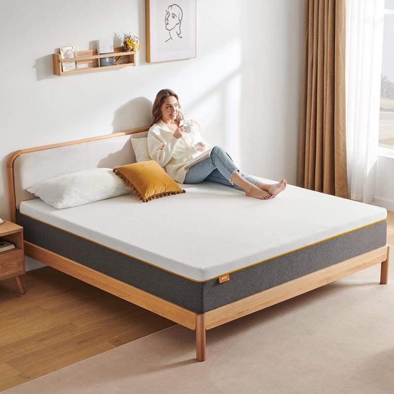 Single Mattress.3ft Memory Foam Mattress,Breathable Mattress Medium Firm with Soft Fabric Fire Resistant Barrier Skin-friendly Durable for Single Bed(90x190x18cm) 1
