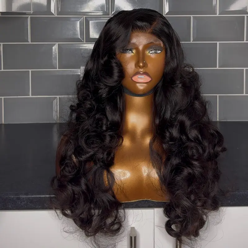 Layered 20” 5*5 SDD bouncy closure wig 2