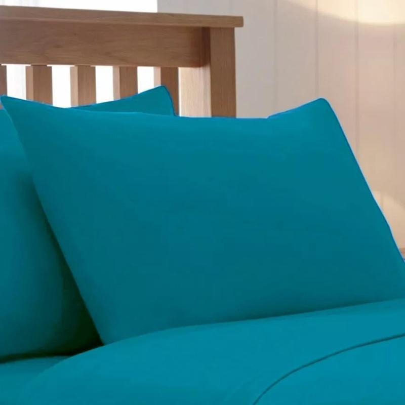 Product Introduction of 2x Luxury Polycotton Plain Pillowcases Standard Size 50x75cm Housewife Pair Vibrant Multiple Colors Easy Care 6