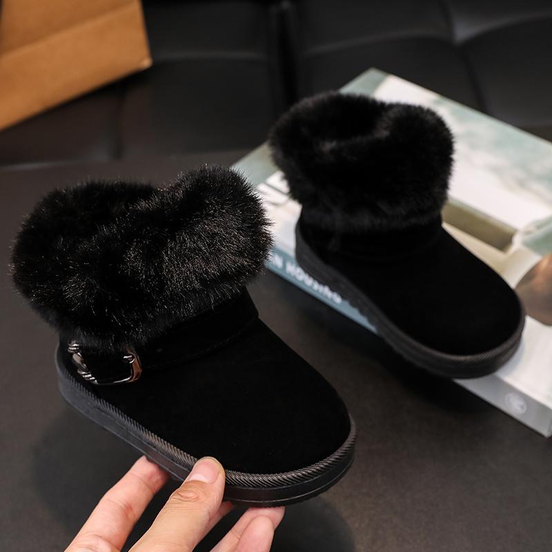 Girls snow boots - Festive Winter Snow Boots - Soft Faux Fur, Rubber Soles, Cute Designs - Fall and Winter Play - Little Girls -  For Warmth, Comfort, and Style - Winter Wonderland Adventures Await 3