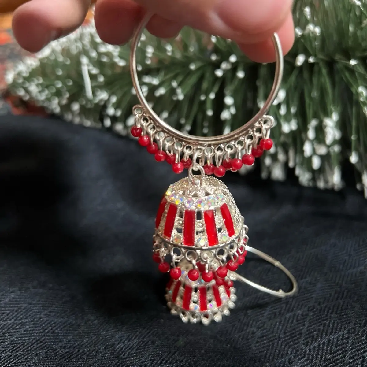 Indian Pakistani Women's Dangling Drop Earrings Jhumke or Bali